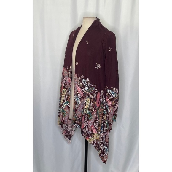 Anthropologie SPARROW Azimuth Paisley Floral Colorful Cardigan Sweater Medium - Picture 6 of 13